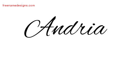 Cursive Name Tattoo Designs Andria Download Free