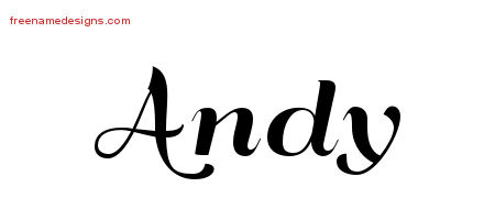 Art Deco Name Tattoo Designs Andy Graphic Download