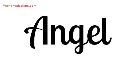 Handwritten Name Tattoo Designs Angel Free Download