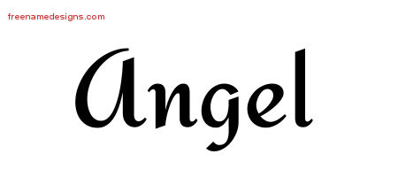 Calligraphic Stylish Name Tattoo Designs Angel Download Free