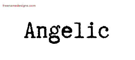 Typewriter Name Tattoo Designs Angelic Free Download