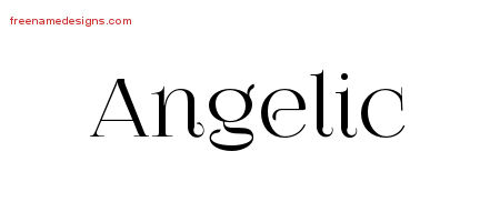Vintage Name Tattoo Designs Angelic Free Download