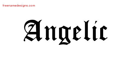 Blackletter Name Tattoo Designs Angelic Graphic Download