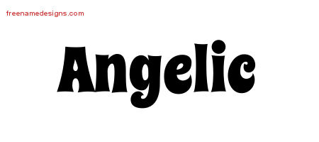 Groovy Name Tattoo Designs Angelic Free Lettering