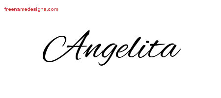 Cursive Name Tattoo Designs Angelita Download Free