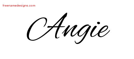 Cursive Name Tattoo Designs Angie Download Free