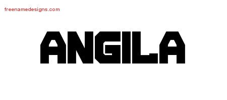 Titling Name Tattoo Designs Angila Free Printout