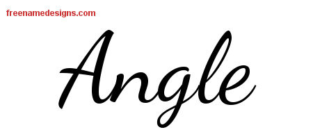 Lively Script Name Tattoo Designs Angle Free Printout