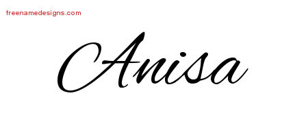 Cursive Name Tattoo Designs Anisa Download Free