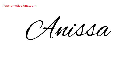 Cursive Name Tattoo Designs Anissa Download Free
