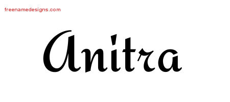 Calligraphic Stylish Name Tattoo Designs Anitra Download Free