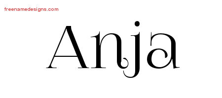 Vintage Name Tattoo Designs Anja Free Download