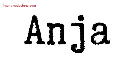 Typewriter Name Tattoo Designs Anja Free Download