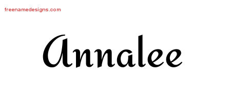 Calligraphic Stylish Name Tattoo Designs Annalee Download Free