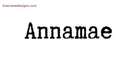 Typewriter Name Tattoo Designs Annamae Free Download