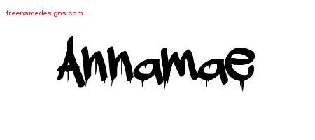 Graffiti Name Tattoo Designs Annamae Free Lettering