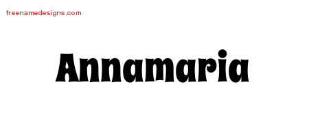 Groovy Name Tattoo Designs Annamaria Free Lettering