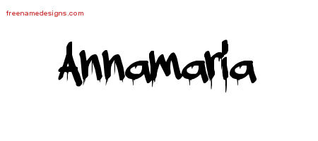 Graffiti Name Tattoo Designs Annamaria Free Lettering
