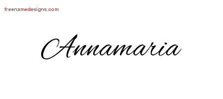 Cursive Name Tattoo Designs Annamaria Download Free
