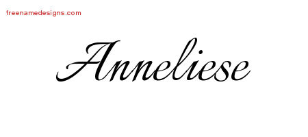Calligraphic Name Tattoo Designs Anneliese Download Free