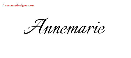 Calligraphic Name Tattoo Designs Annemarie Download Free