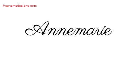 Classic Name Tattoo Designs Annemarie Graphic Download