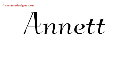 Elegant Name Tattoo Designs Annett Free Graphic