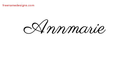 Classic Name Tattoo Designs Annmarie Graphic Download
