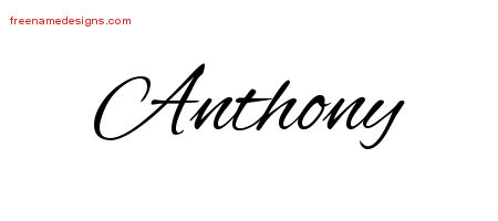 Cursive Name Tattoo Designs Anthony Download Free
