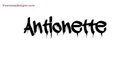 Graffiti Name Tattoo Designs Antionette Free Lettering