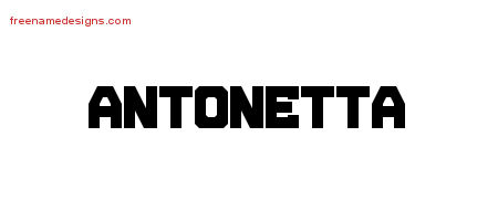 Titling Name Tattoo Designs Antonetta Free Printout