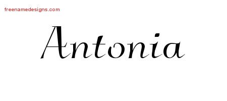 Elegant Name Tattoo Designs Antonia Download Free