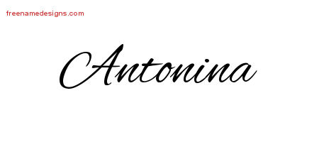 Cursive Name Tattoo Designs Antonina Download Free