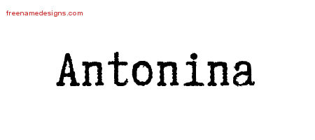 Typewriter Name Tattoo Designs Antonina Free Download