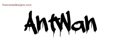 Graffiti Name Tattoo Designs Antwan Free