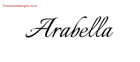 Calligraphic Name Tattoo Designs Arabella Download Free Calligraphic Name Tattoo Designs Arabella Download Free