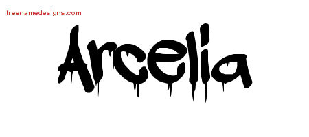 Graffiti Name Tattoo Designs Arcelia Free Lettering