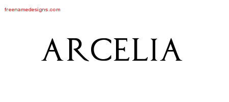 Regal Victorian Name Tattoo Designs Arcelia Graphic Download