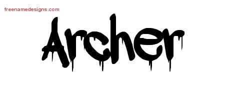 Graffiti Name Tattoo Designs Archer Free