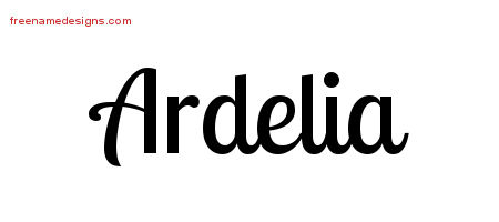Handwritten Name Tattoo Designs Ardelia Free Download