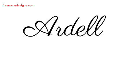 Classic Name Tattoo Designs Ardell Graphic Download