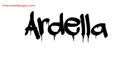 Graffiti Name Tattoo Designs Ardella Free Lettering