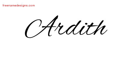 Cursive Name Tattoo Designs Ardith Download Free