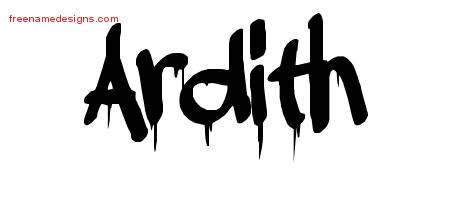 Graffiti Name Tattoo Designs Ardith Free Lettering