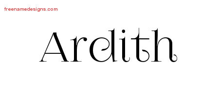Vintage Name Tattoo Designs Ardith Free Download