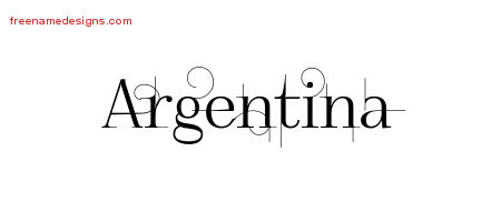 Decorated Name Tattoo Designs Argentina Free