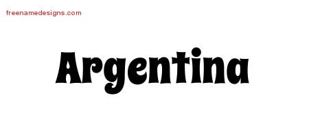 Groovy Name Tattoo Designs Argentina Free Lettering