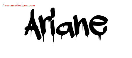 Graffiti Name Tattoo Designs Ariane Free Lettering
