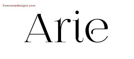 Vintage Name Tattoo Designs Arie Free Download