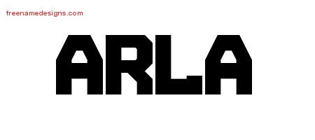Titling Name Tattoo Designs Arla Free Printout
